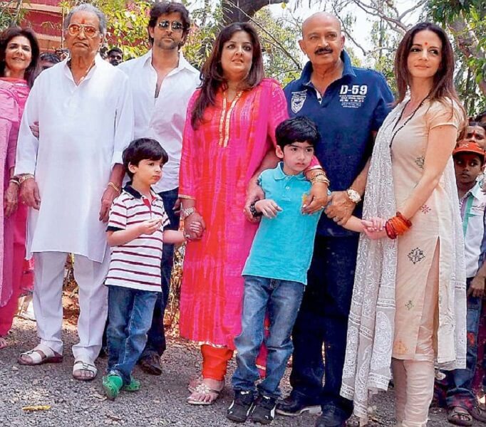 hrithik with family