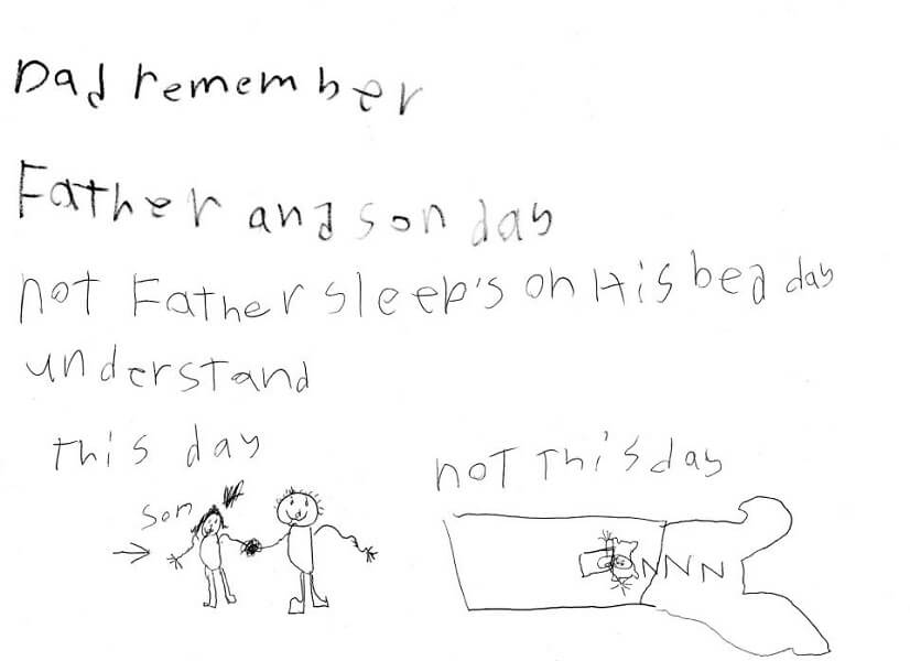 reminder letter for dad