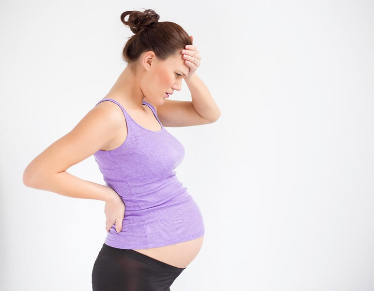 pregnant woman standing