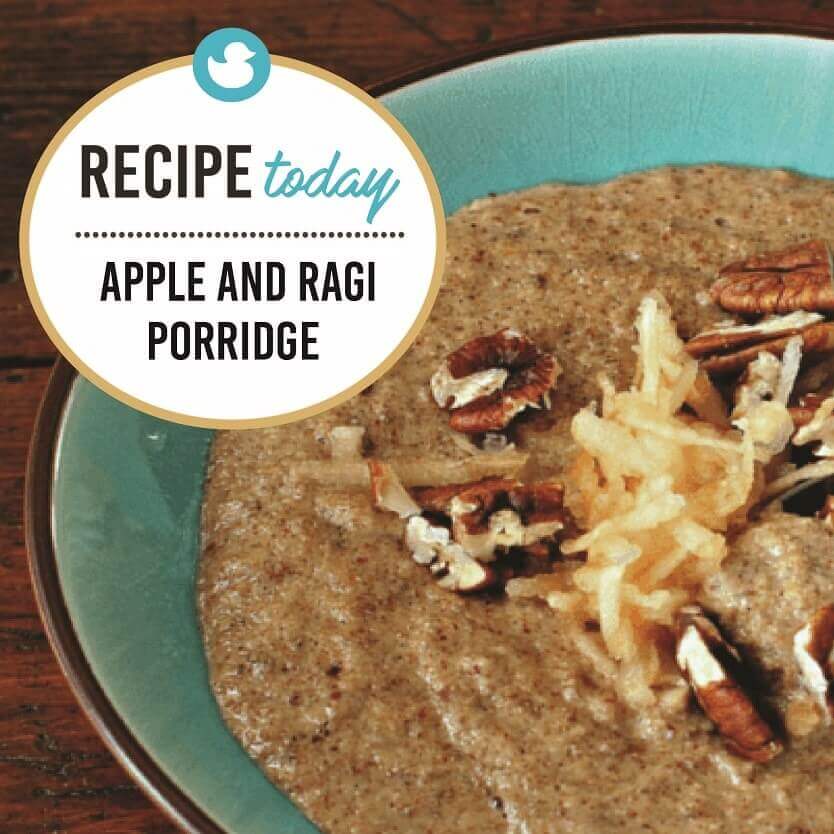 apple and ragi porridge