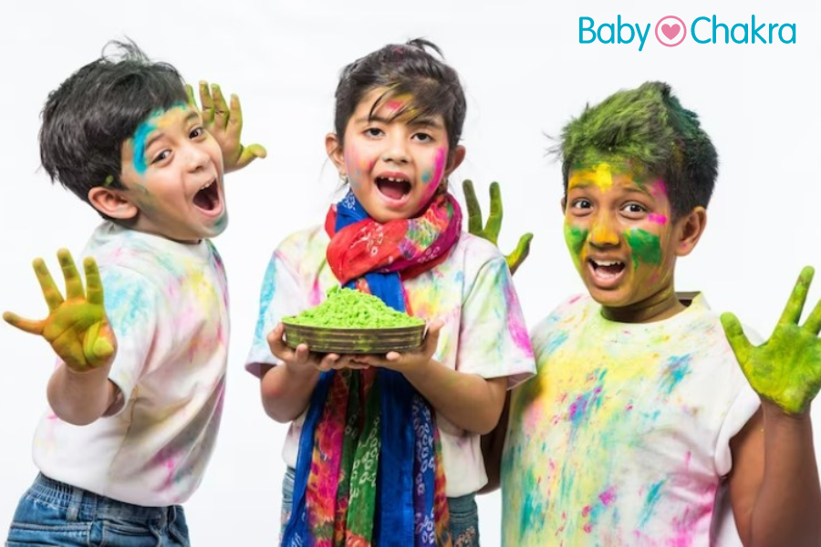 8 Simple Tips To Take Off Holi Colours From Your Child’s Skin And Hair 